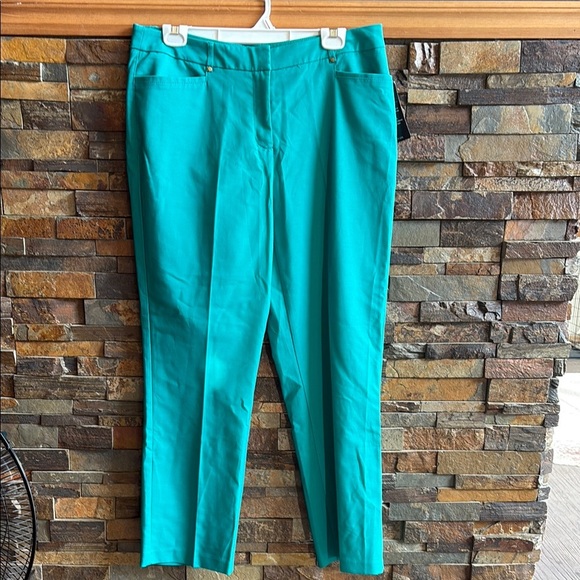Tanjay StretchTeal Straight-Leg Pants *New with tags - Picture 1 of 7
